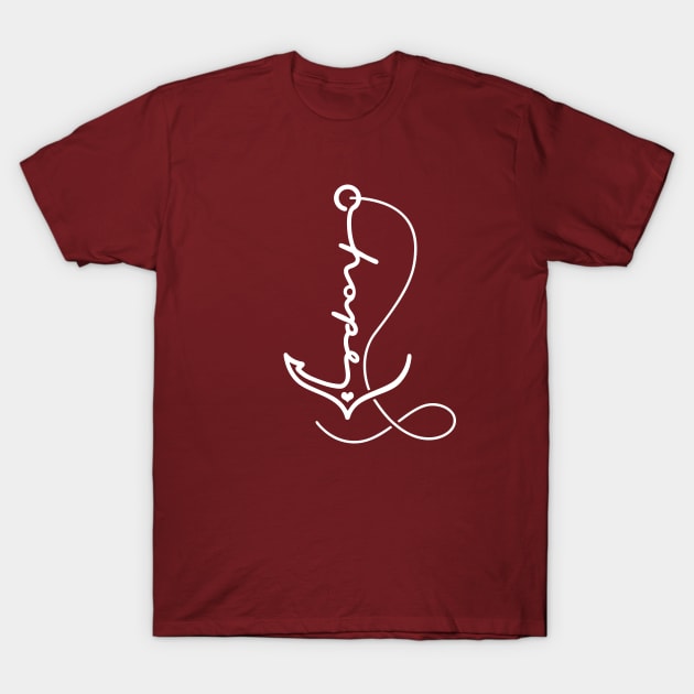 Christian Apparel Clothing Gifts - Hope Anchor T-Shirt by AmericasPeasant